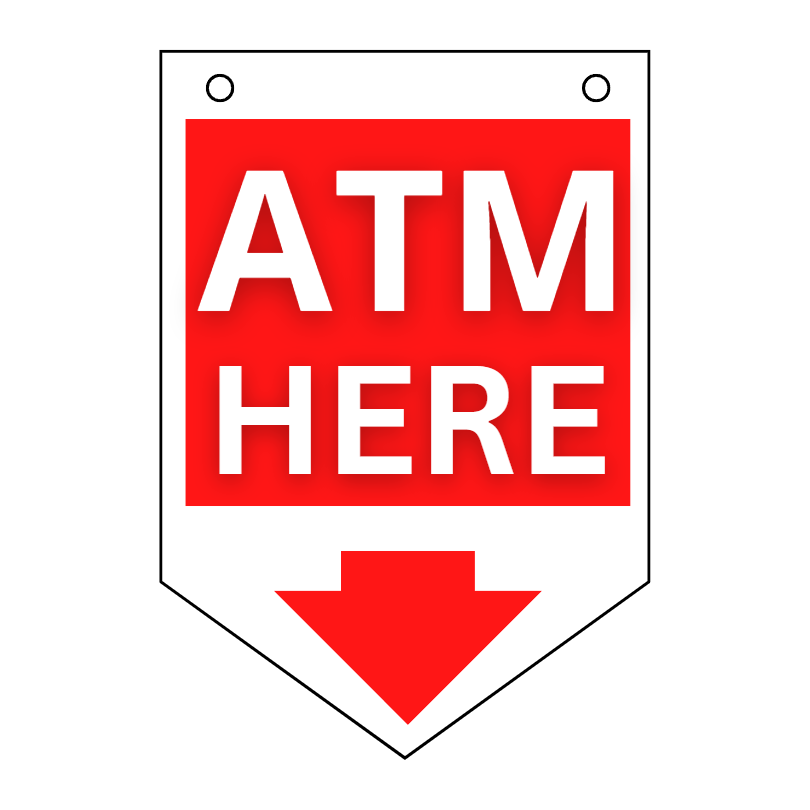 Atm Card Sign ATM SIGN – ATM Depot Inc